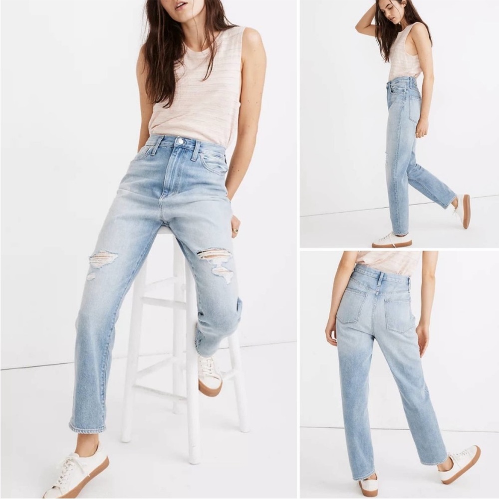 Madewell The Mom Jean in Gilmore Wash Size 28